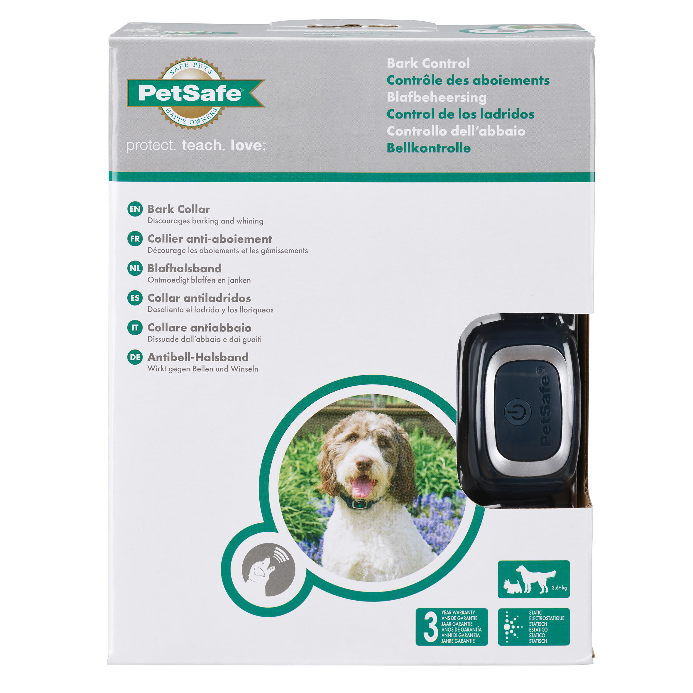 Collar Antiladridos Perro PetSafe Deluxe Perro 3.6 Kg 15 Niveles