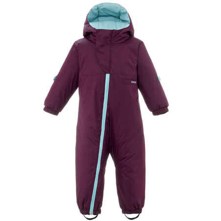 WARM BABY SKI SUIT - 500 WARM LUGIKLIP - PURPLE