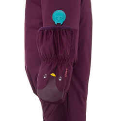 WARM BABY SKI SUIT - 500 WARM LUGIKLIP - PURPLE