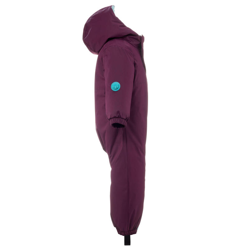 Combinaison ski bébé chaude - 500 warm - violette