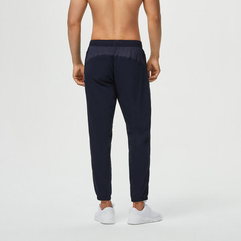 Pantalón chándal fitness ecodiseñado Hombre Domyos 120 azul marino