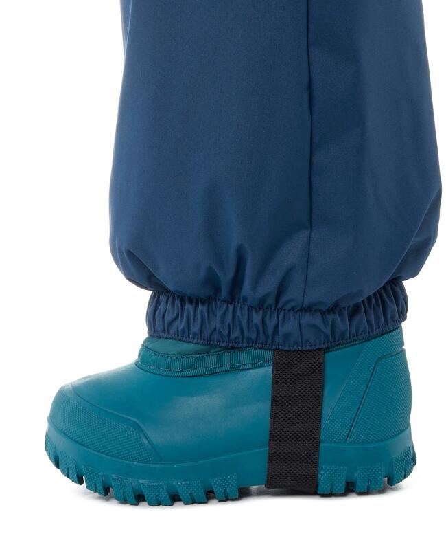COMBINAISON DE SKI CHAUDE BÉBÉ - 500 WARM LUGIKLIP - BLEU