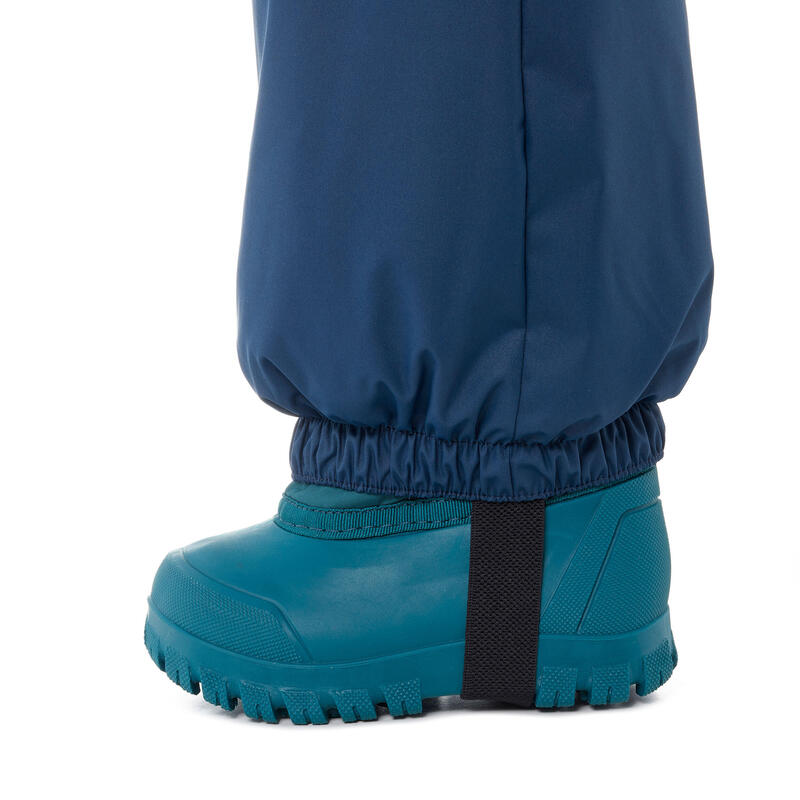 Combinaison ski bébé chaude - 500 warm - bleue