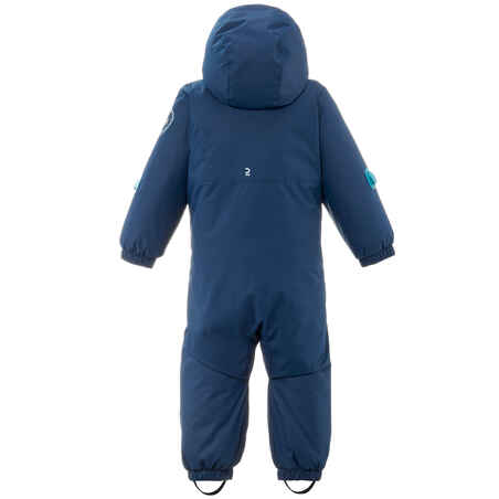 WARM BABY SKI SUIT - 500 WARM LUGIKLIP - BLUE