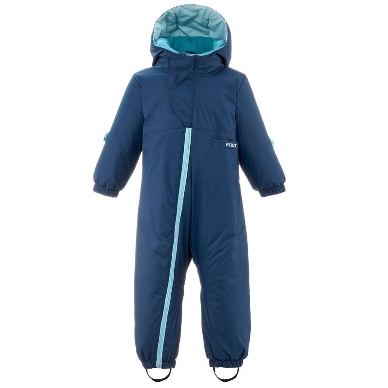 Combinaison ski bébé chaude - 500 warm - bleue