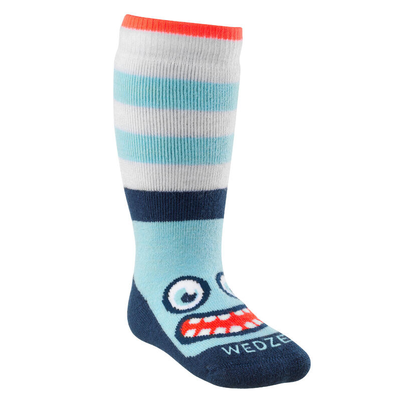 Calcetines esquí bebé WARM turquesa