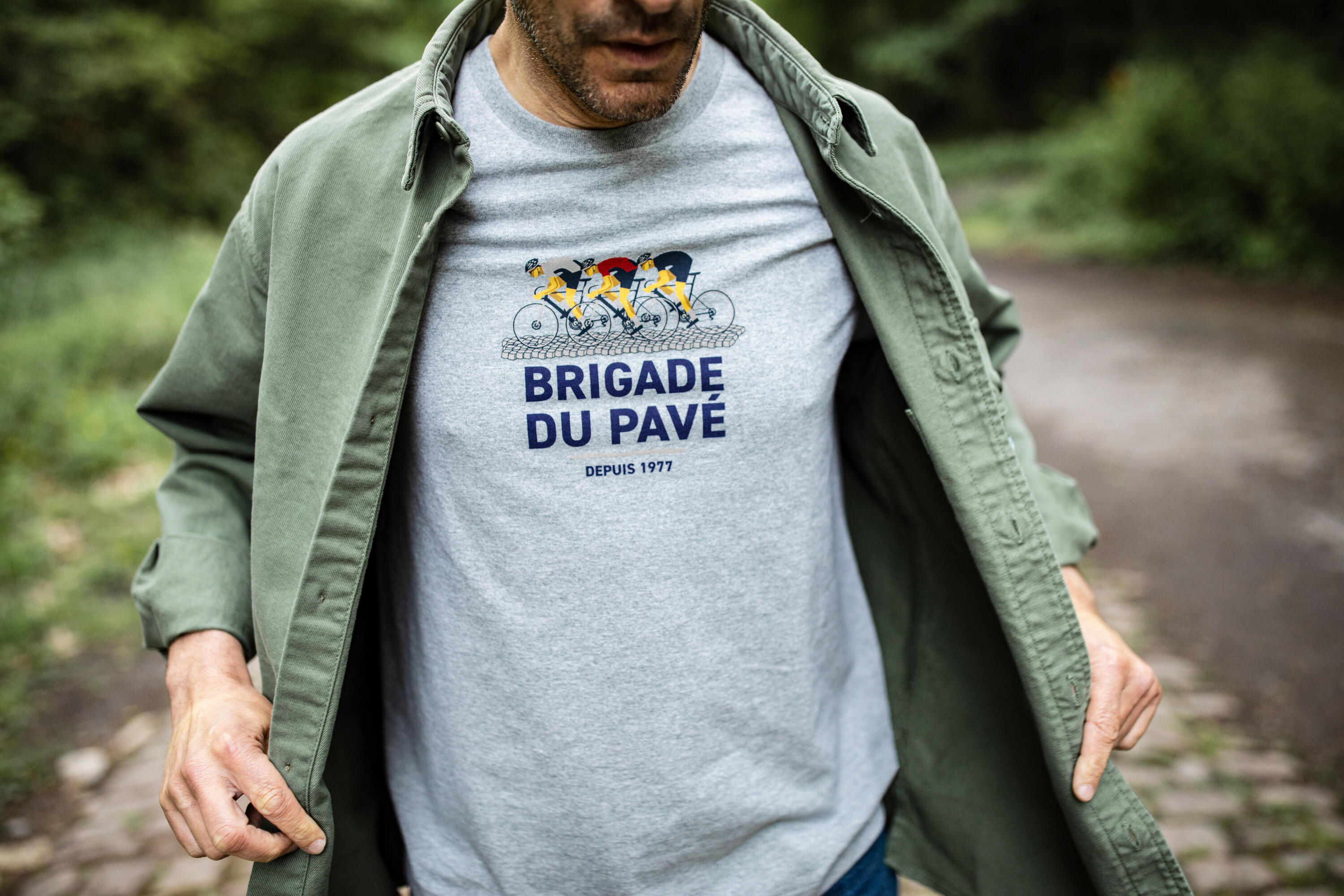 T-Shirt Made In France Brigade du Pavé - Grey 6/9