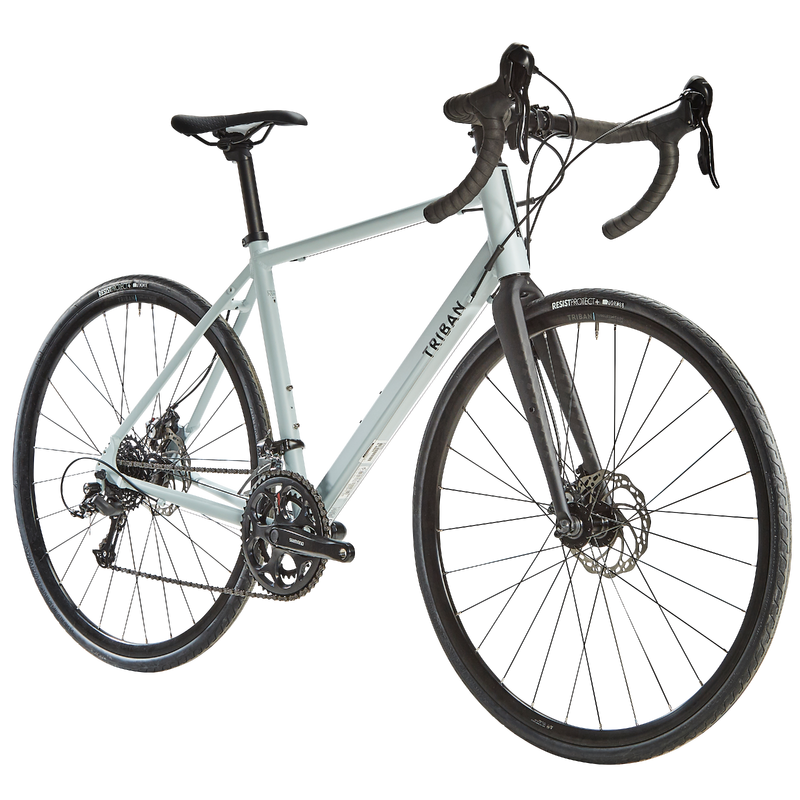 Vélo route Cyclotourisme RC120 Disque Gris Clair pour les clubs et