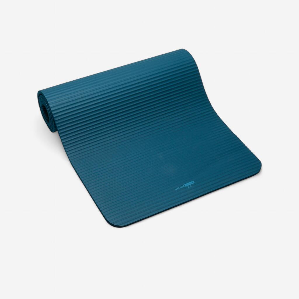Tapis de Pilates confort épaisseur 10 mm, bleu