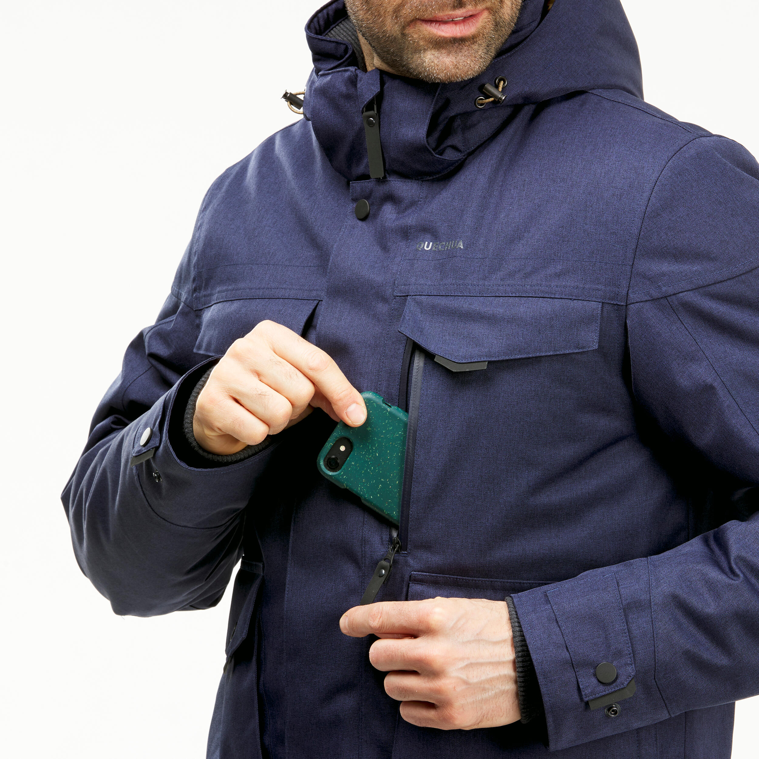 Waterproof Winter Hiking Jacket SH100 