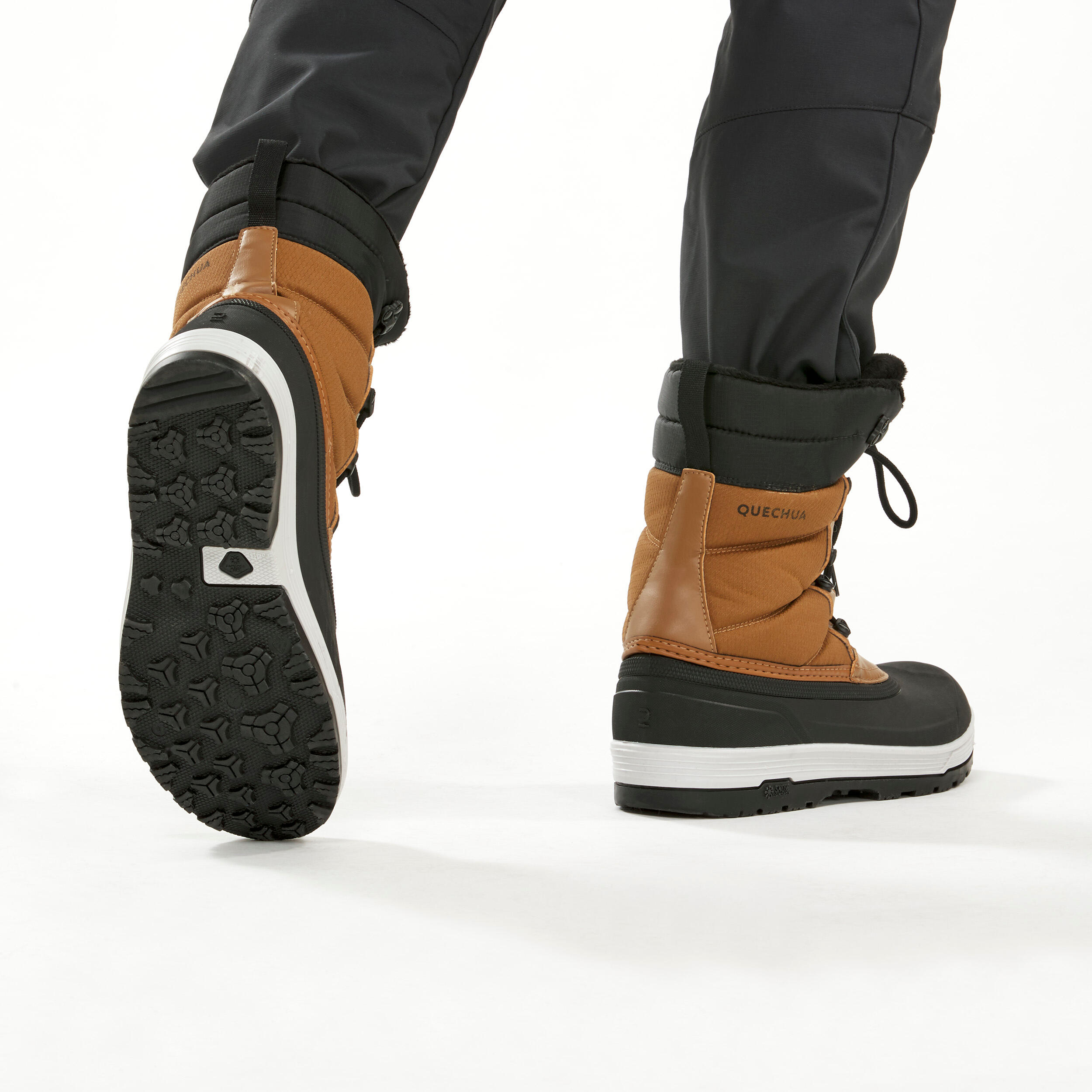 Warm Waterproof Snow Boots  - SH500 lace-up -  Men’s 8/9
