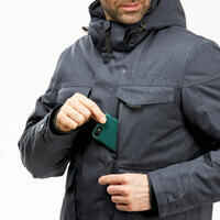 Men’s waterproof hiking anorak -10°C NH500 - Grey