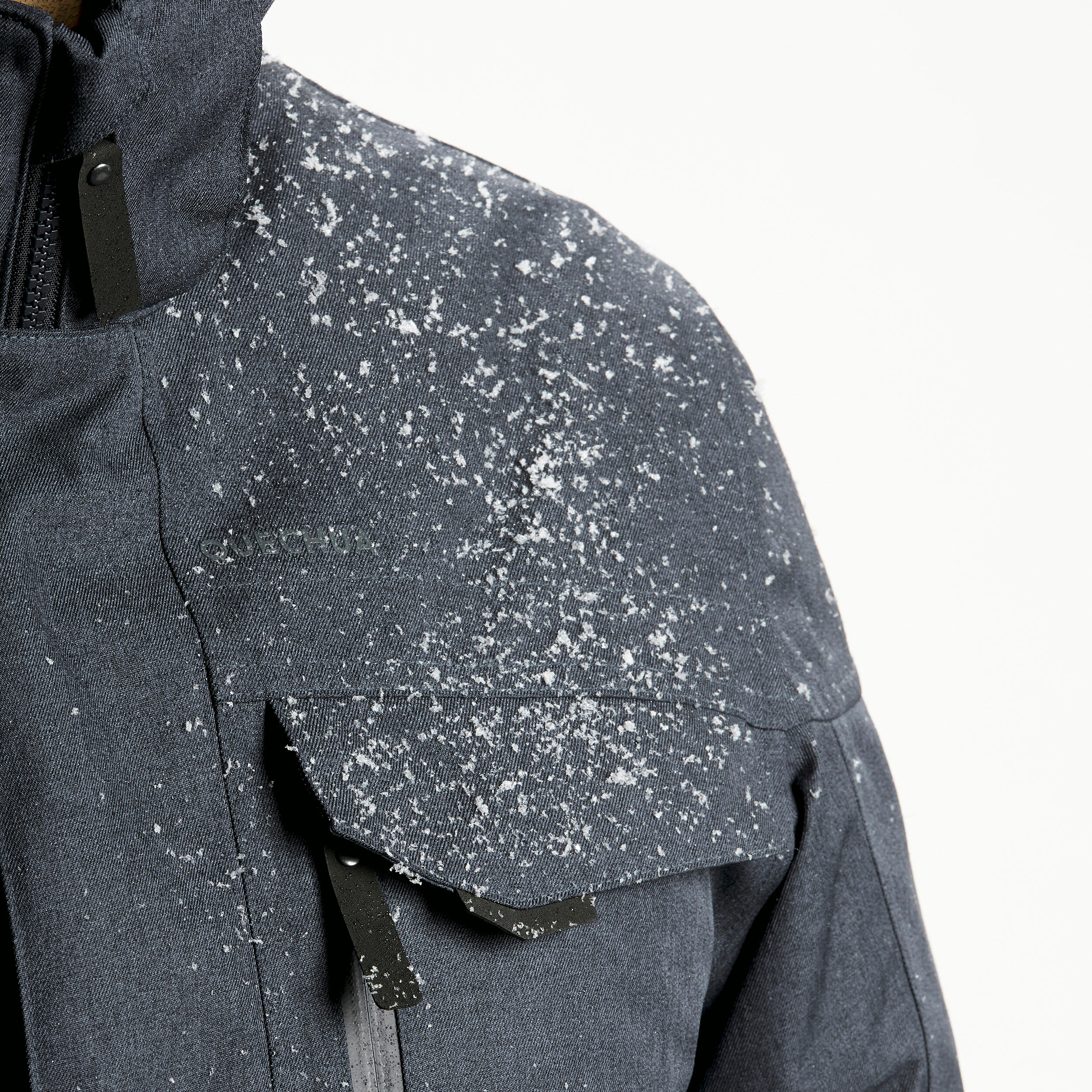 Men’s waterproof hiking anorak -10°C NH500 - Grey 12/13