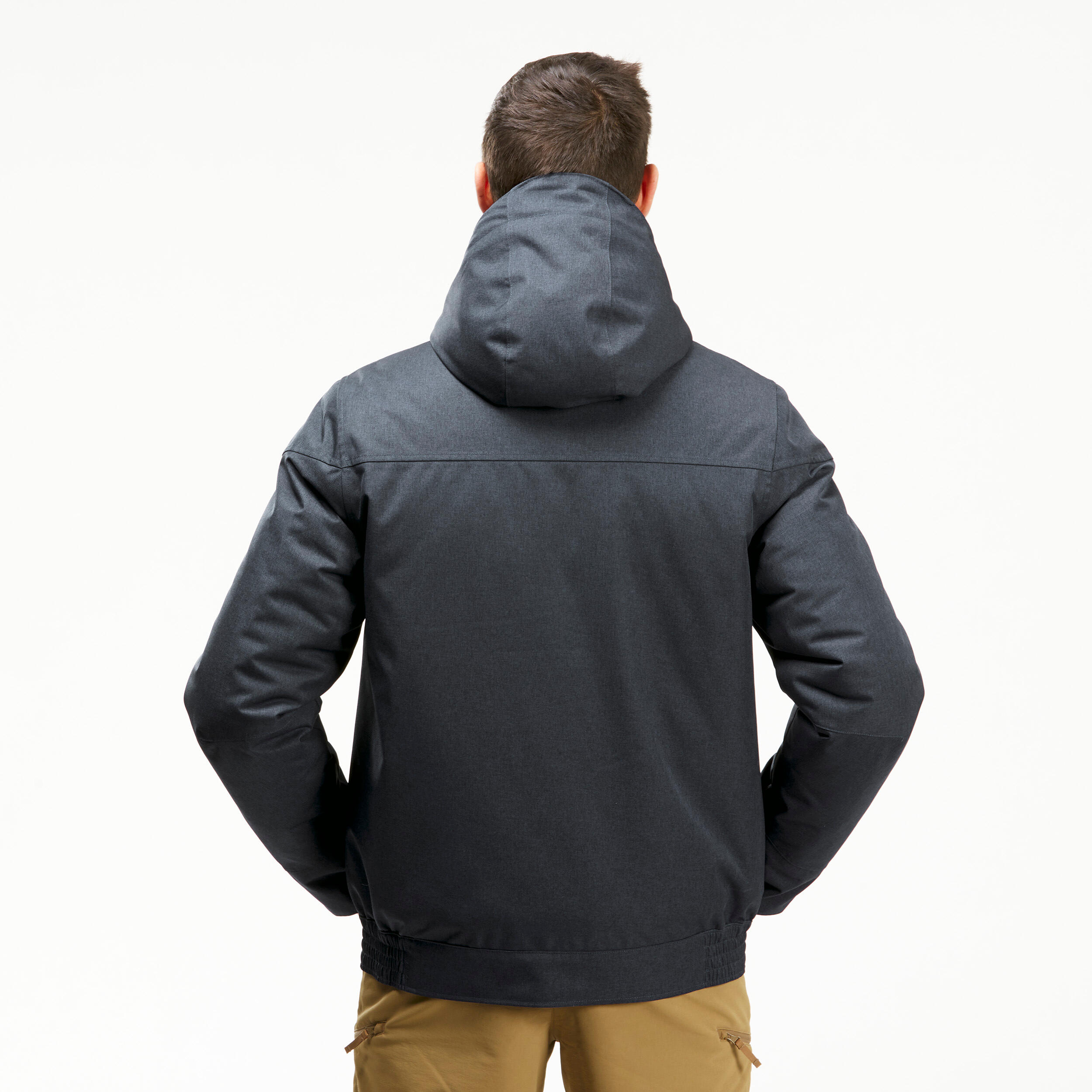 Manteau de randonnée imperméable homme – SH 500 noir - QUECHUA