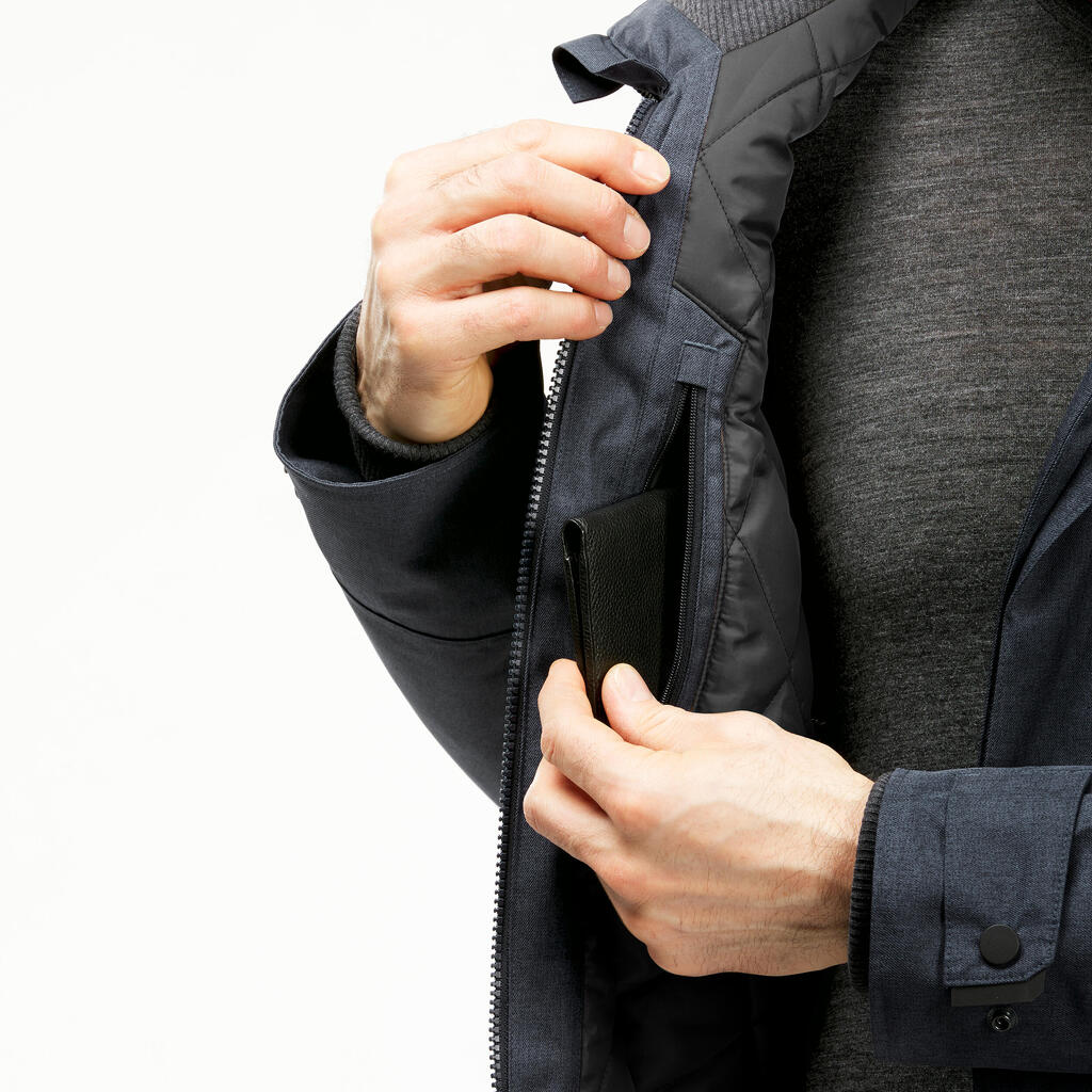 Vīriešu ūdensizturīga ziemas pārgājienu jaka “SH500” -10°C