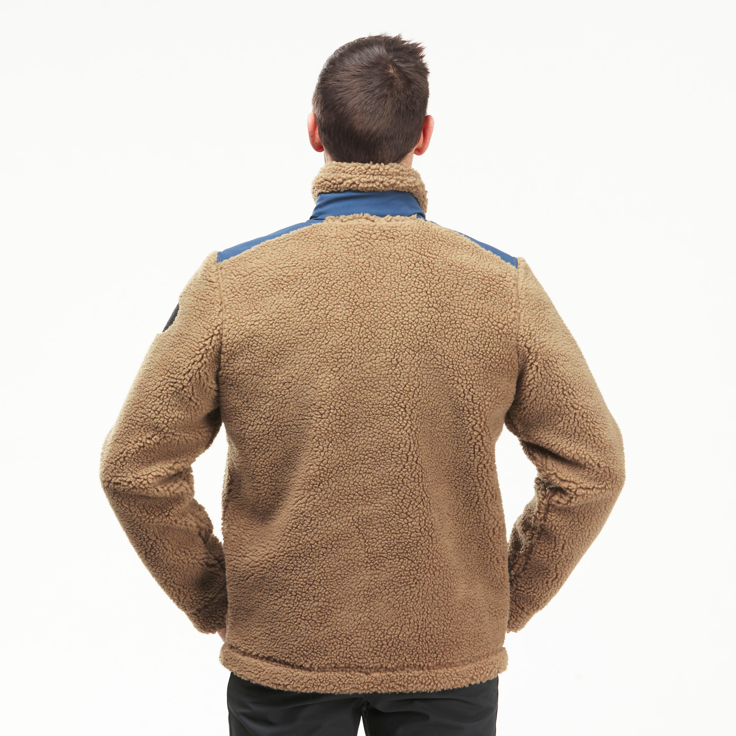 Men's Warm Fleece Hiking Jacket - SH500 Ultra-Warm 3/5