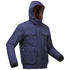 Men’s Waterproof Winter Hiking Jacket SH100 X-Warm -10°C Blue