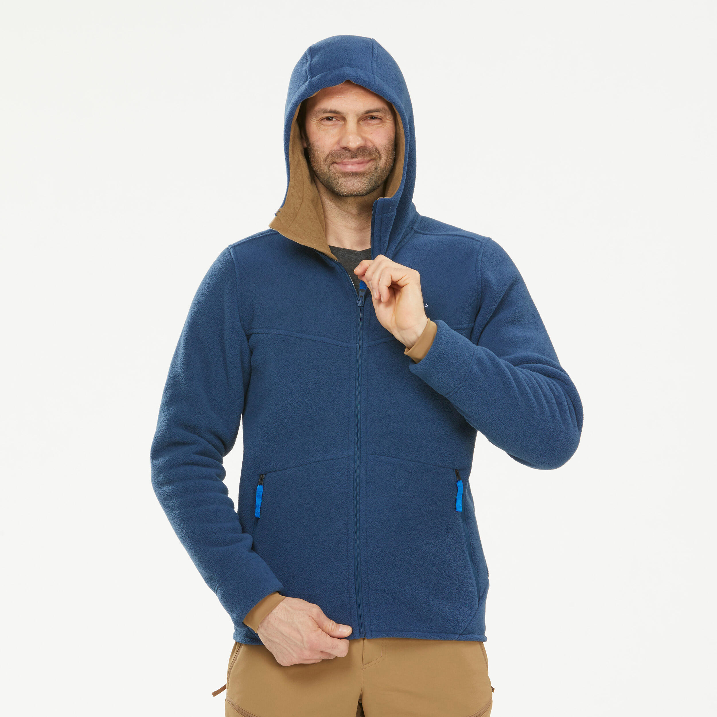 Warm hiking fleece jacket - SH100 ULTRA-WARM - Men's