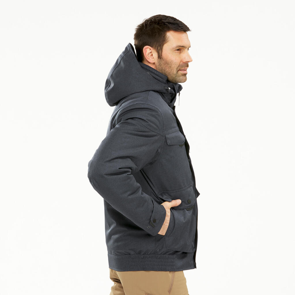 Vīriešu ūdensizturīga ziemas pārgājienu jaka “SH500” -10°C