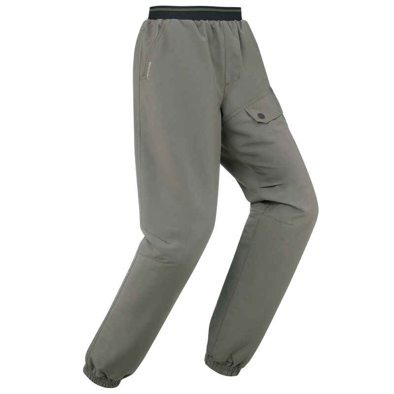 CHILDREN'S WARM WATER-REPELLENT HIKING TROUSERS - SH100 - AGE 7-15 