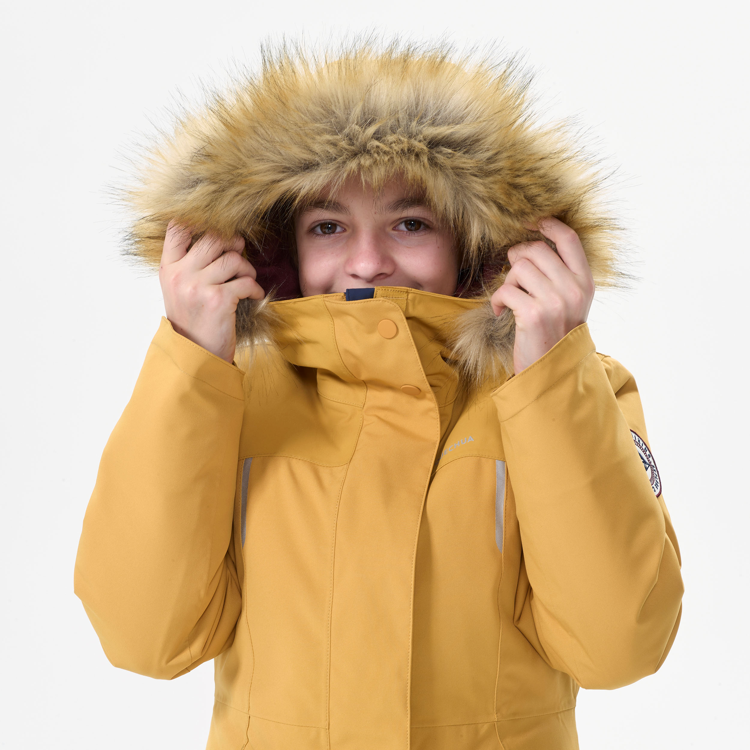 PARKA CHAUDE ET IMPERMÉABLE DE RANDONNÉE - SH900 -17°C - ENFANT 7-15 ANS