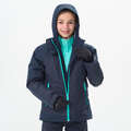 GIRL SNOW HIKING JACKETS & WARM PANTS Vandring - Jacka 3-i-1 SH500 X-WARM marin QUECHUA - Vandringskläder
