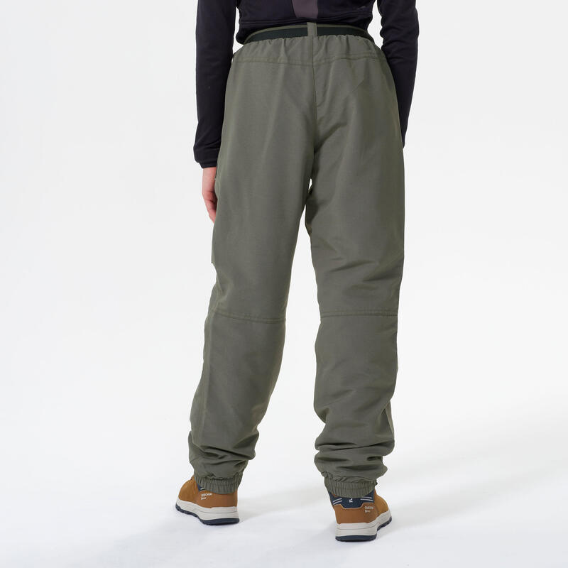 PANTALON CHAUD DÉPERLANT DE RANDONNÉE - SH100 - ENFANT 7 - 15 ANS