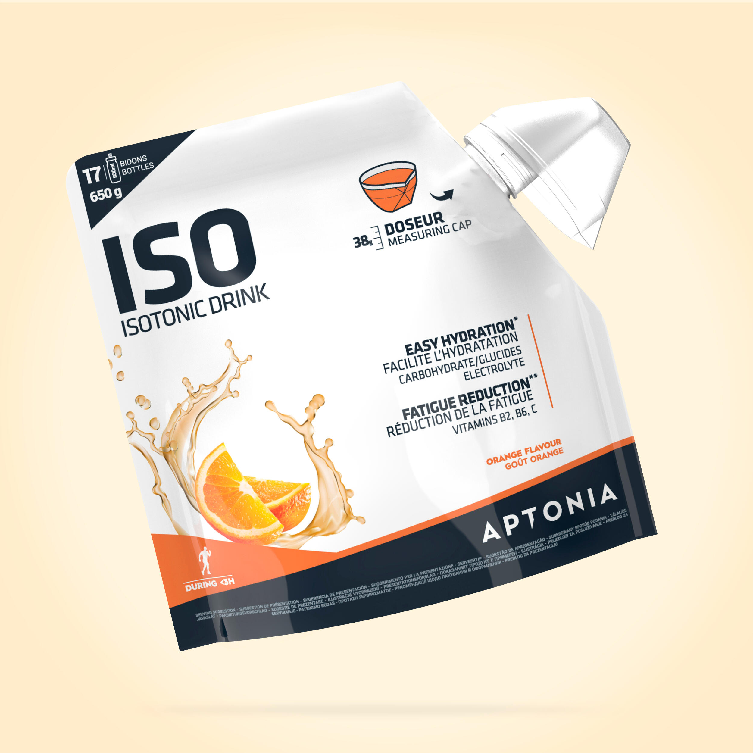 Băutură Izotonică Pudră ISO Portocală 650g La Oferta Online APTONIA imagine La Oferta Online