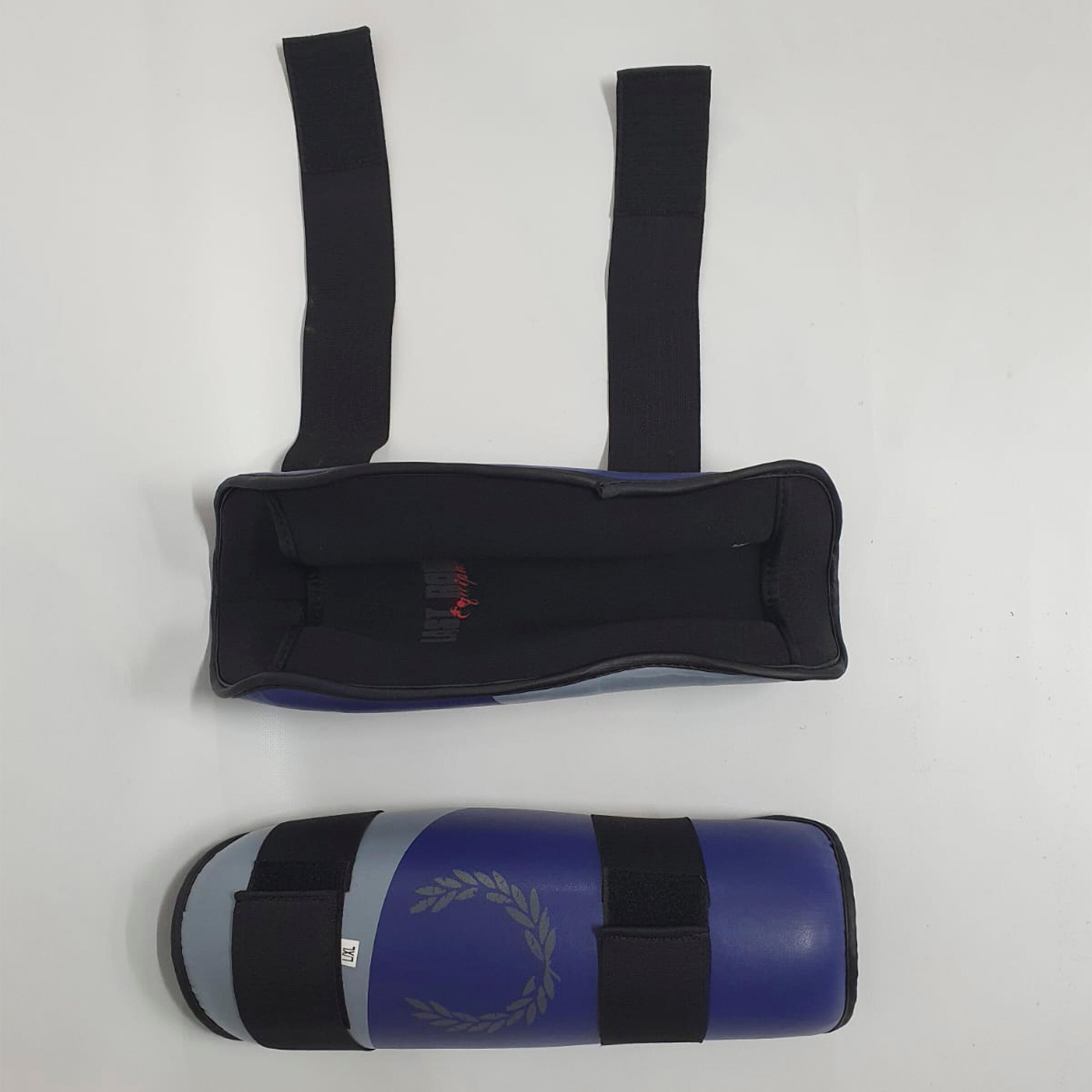 Protector de tibia Last Round Kick boxing homologado azul 3/3