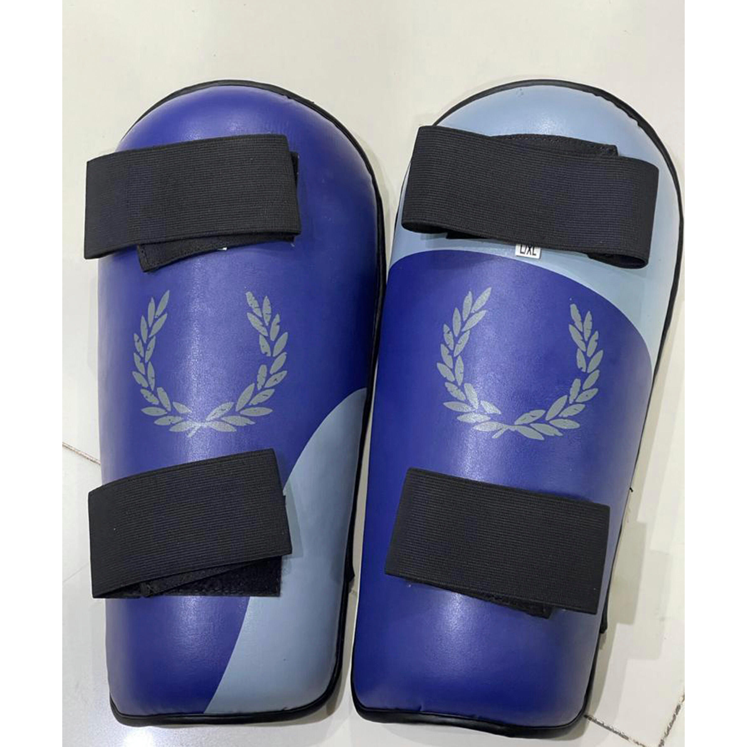 Protector de tibia Last Round Kick boxing homologado azul 2/3