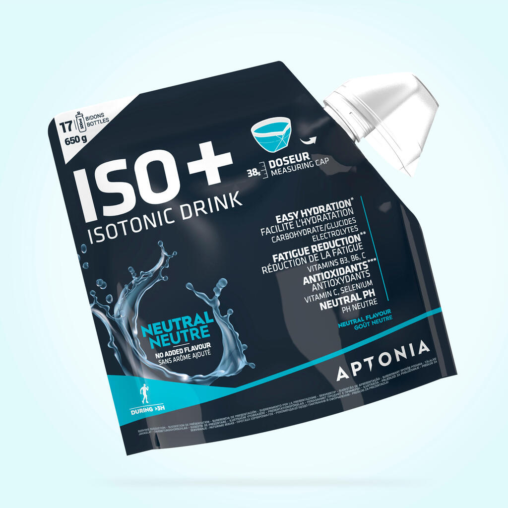 ИЗОТОНИЧНА НАПИТКА НА ПРАХ ISO+, 650 Г, НАТУРАЛЕН ВКУС 
