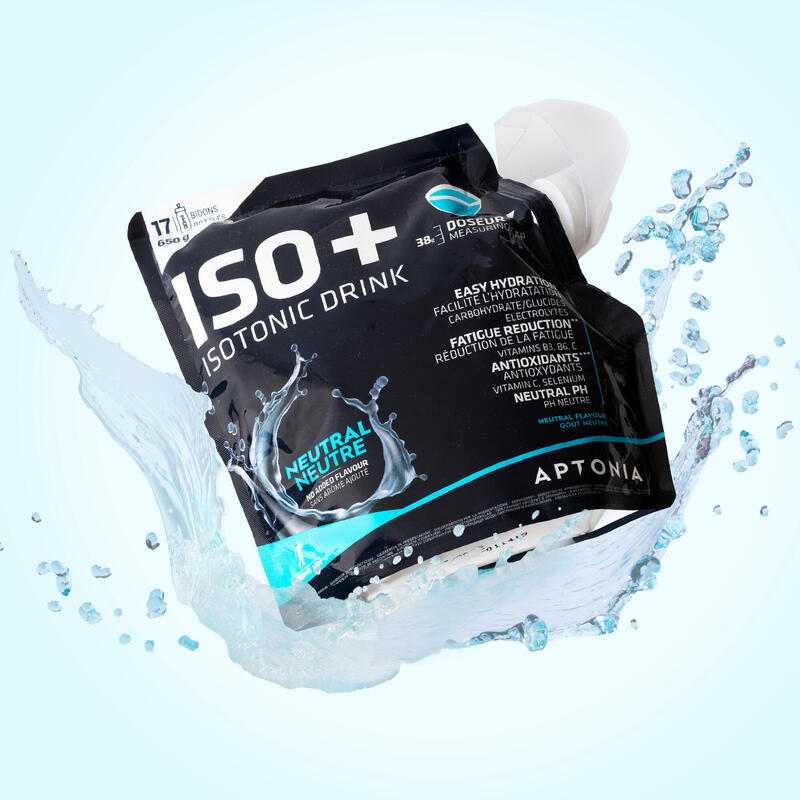 Poeder voor isotone sportdrank ISO+ smaakloos 650 g
