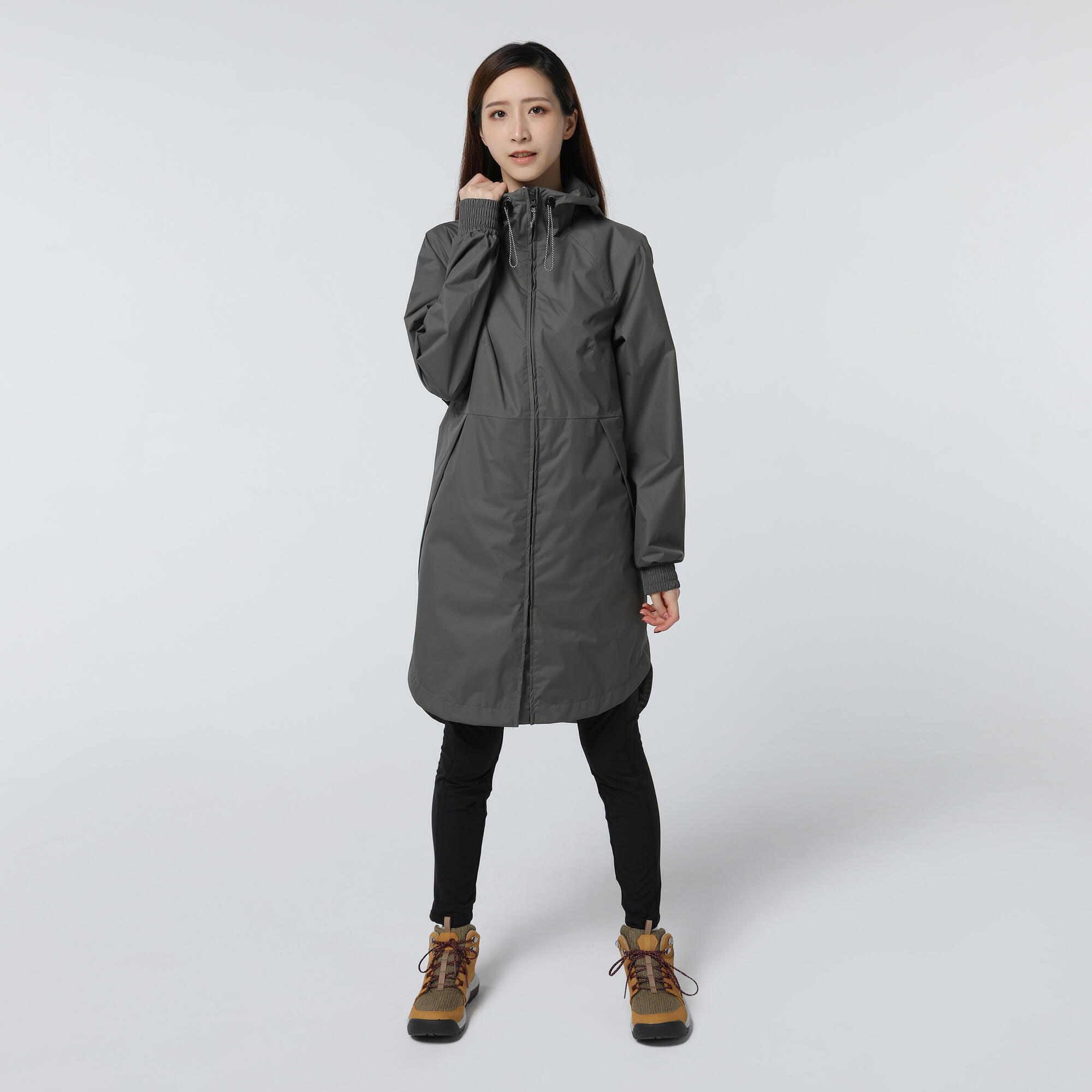 Women’s Waterproof Hiking Jacket, Raincut Long - QUECHUA