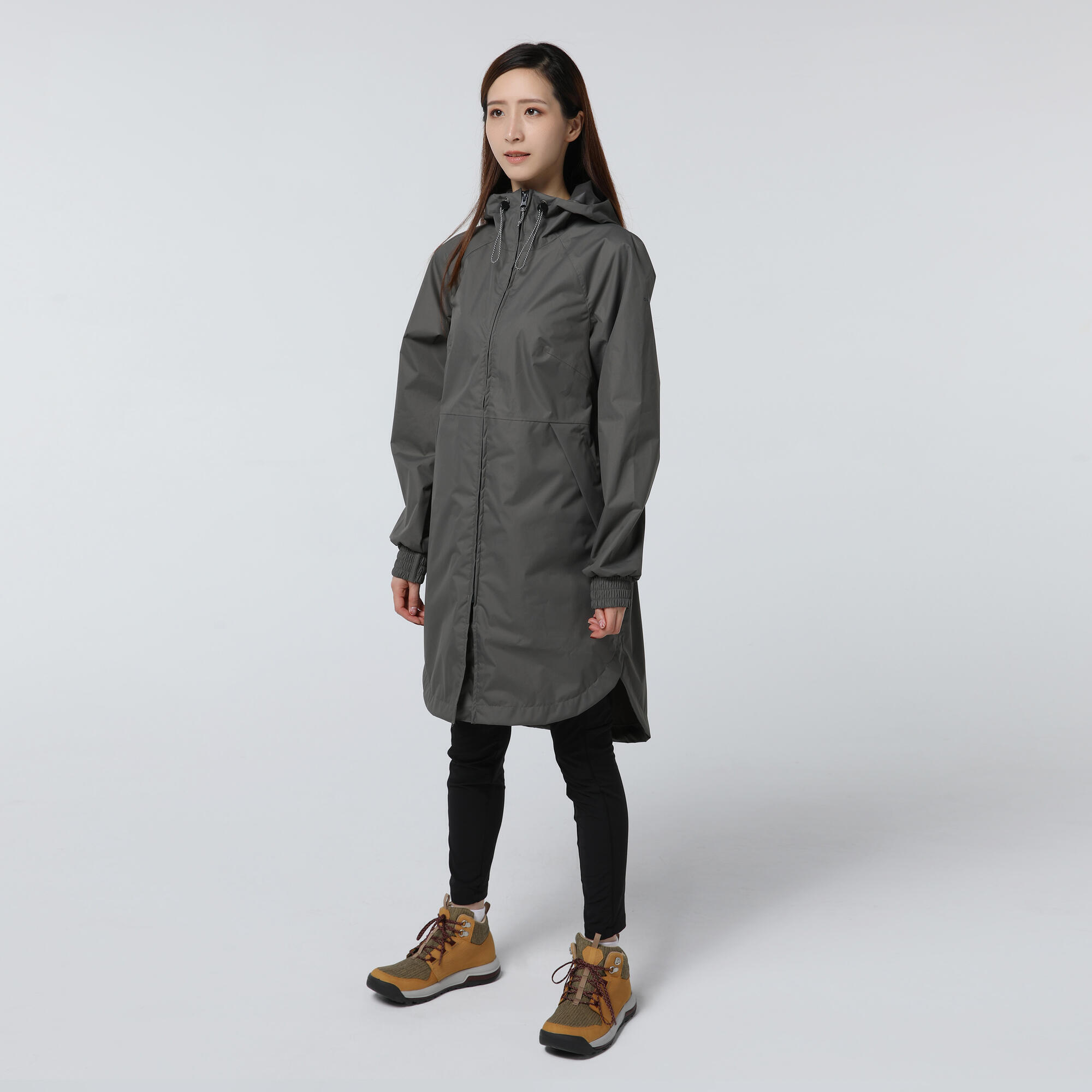 Women’s Waterproof Hiking Jacket, Raincut Long - QUECHUA