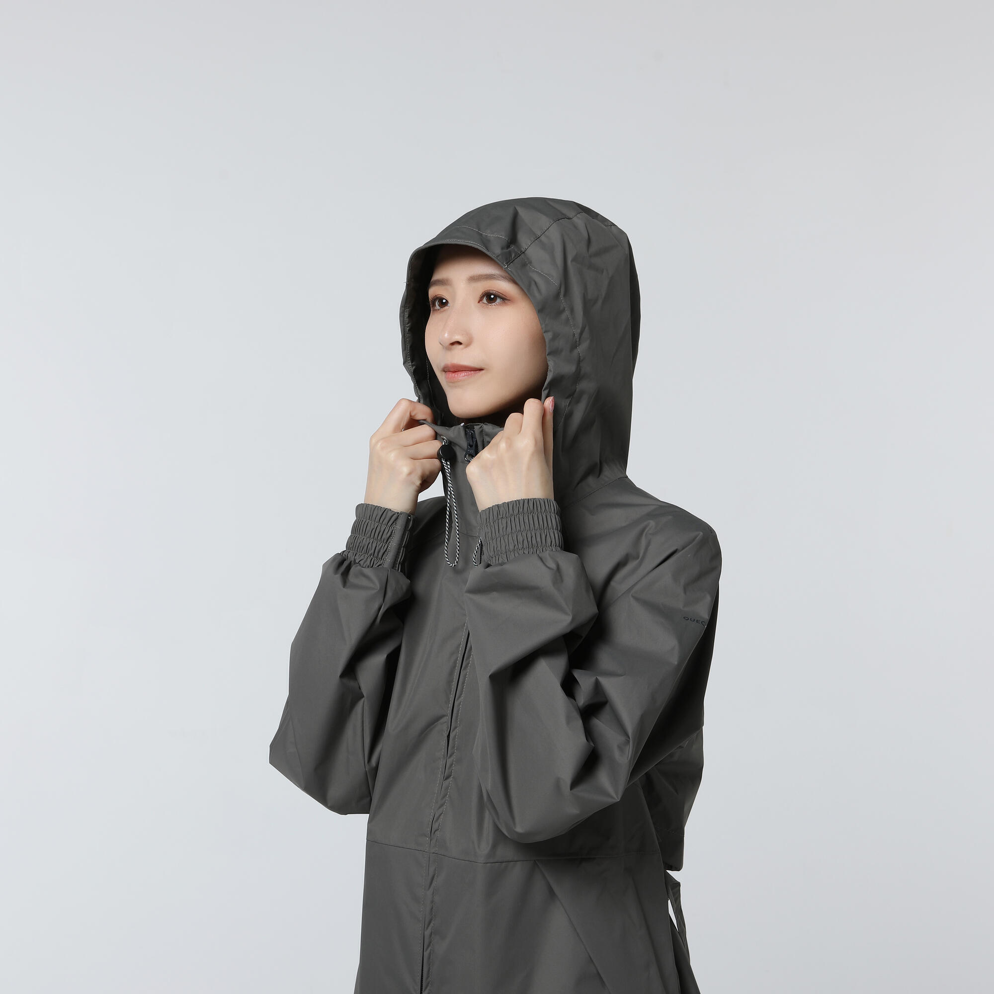 Women’s Waterproof Hiking Jacket, Raincut Long - QUECHUA