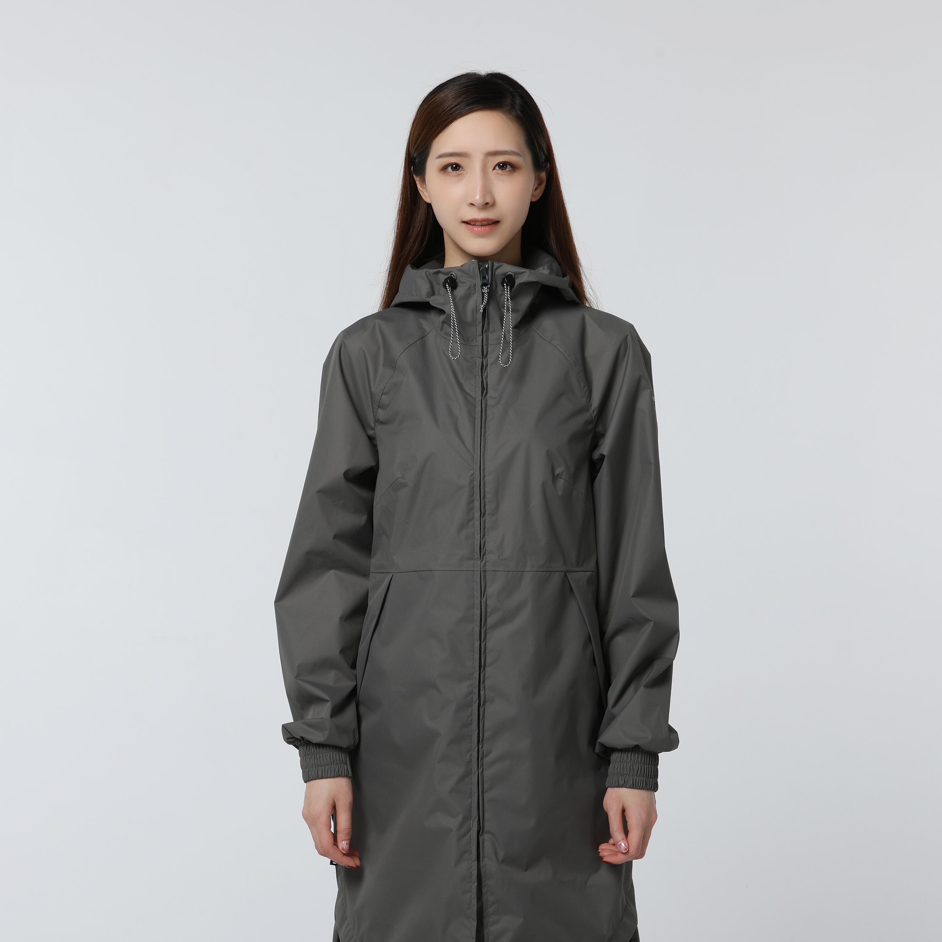 Women’s Waterproof Hiking Jacket, Raincut Long - QUECHUA