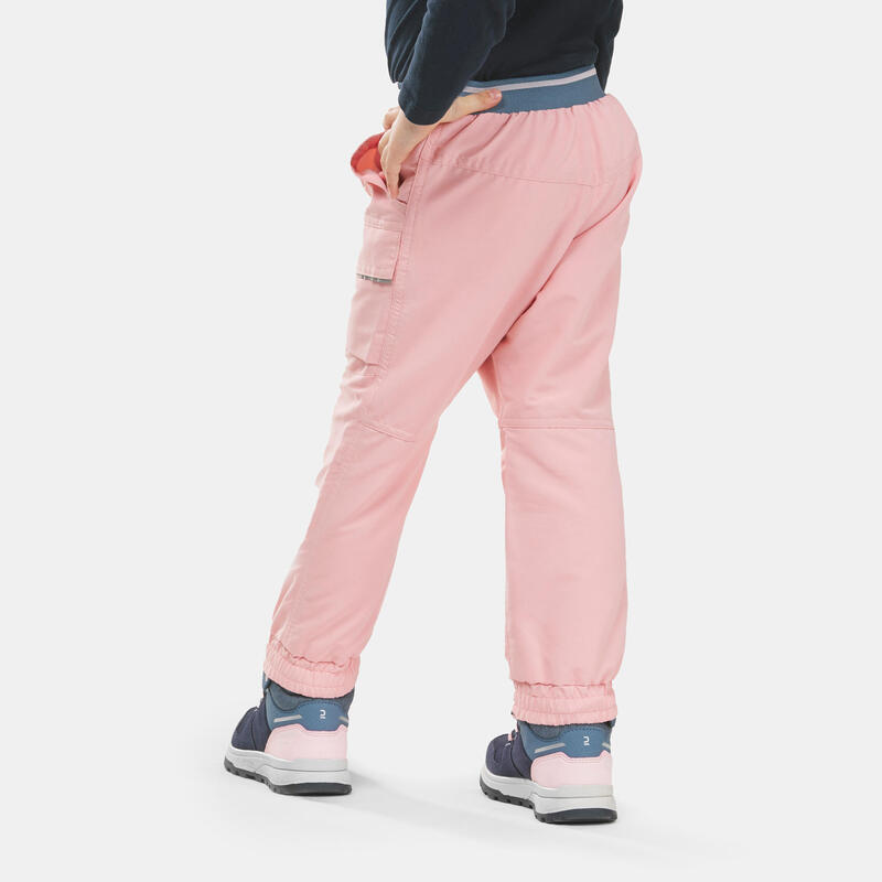 CHILDREN'S WARM WATER REPELLENT HIKING TROUSERS SH100 XWARM AGE 2