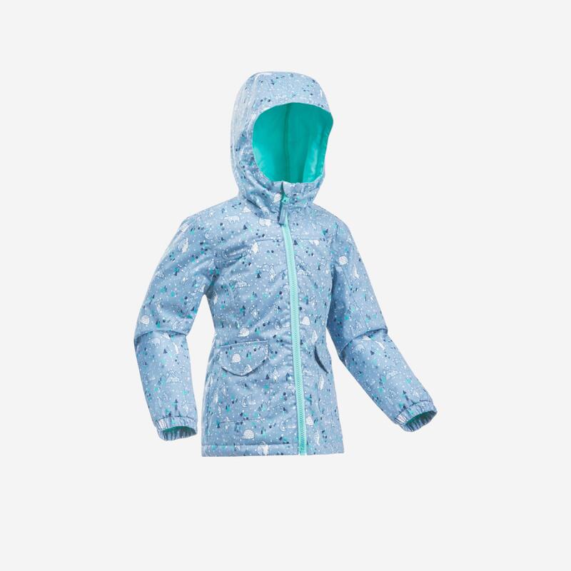 CHAQUETA INVIERNO IMPERMEABLE DE SENDERISMO - SH100 WARM - NIÑOS 2 - 6 AÑOS