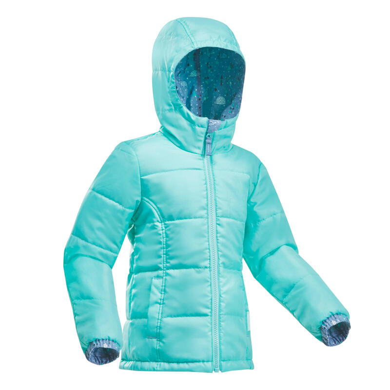 Winterjacke Winterwandern SH100 Warm wasserdicht Kleinkinder Gr. 92–116 violett 