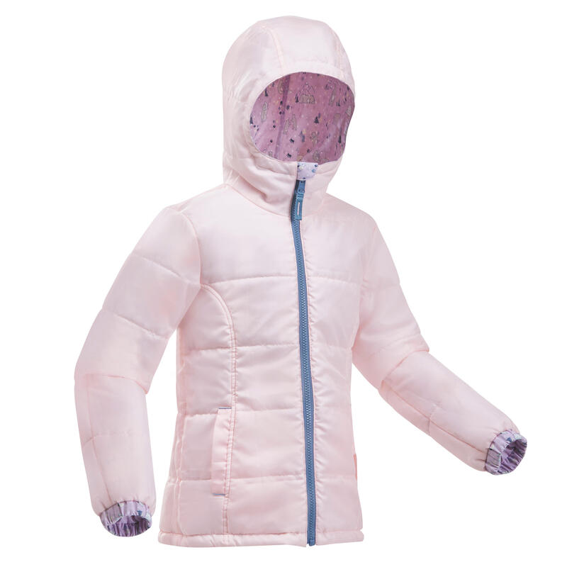 Gyerek kabát téli túrázáshoz SH100 Warm, vízhatlan, 2-6 éveseknek, lila