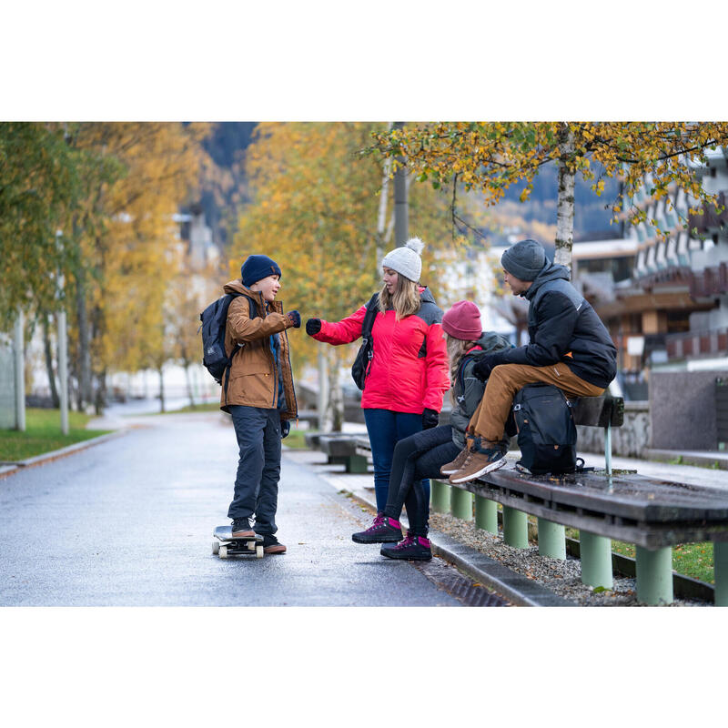 VESTE HIVER CHAUDE ET IMPERMÉABLE DE RANDONNÉE - SH100 -3,5°C - ENFANT 7-15 ANS