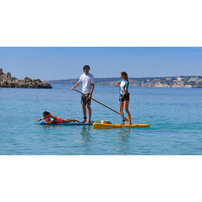 TOURING INFLATABLE STAND-UP PADDLEBOARD PACK (BOARD, PUMP AND PADDLE) - MEDIUM