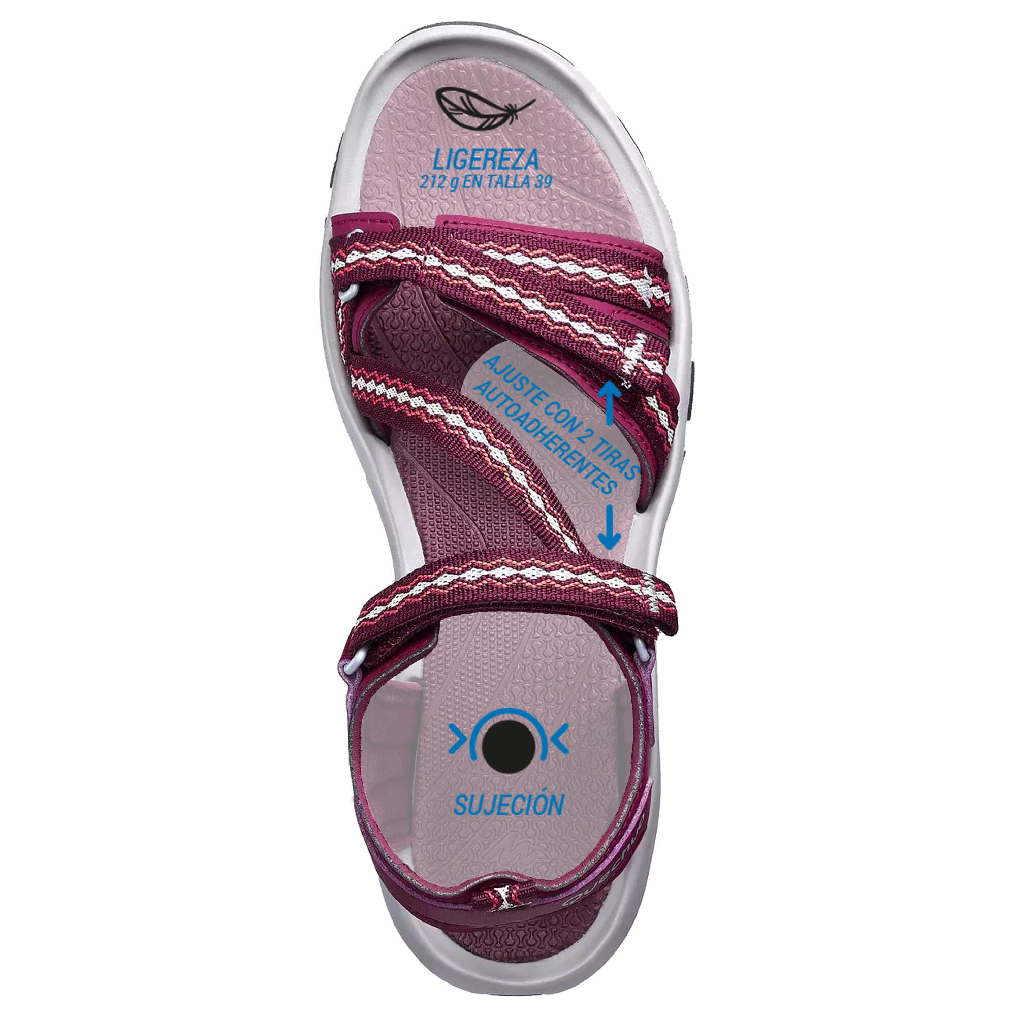 Sandalias de monta a y trekking Mujer Quechua NH110 Decathlon