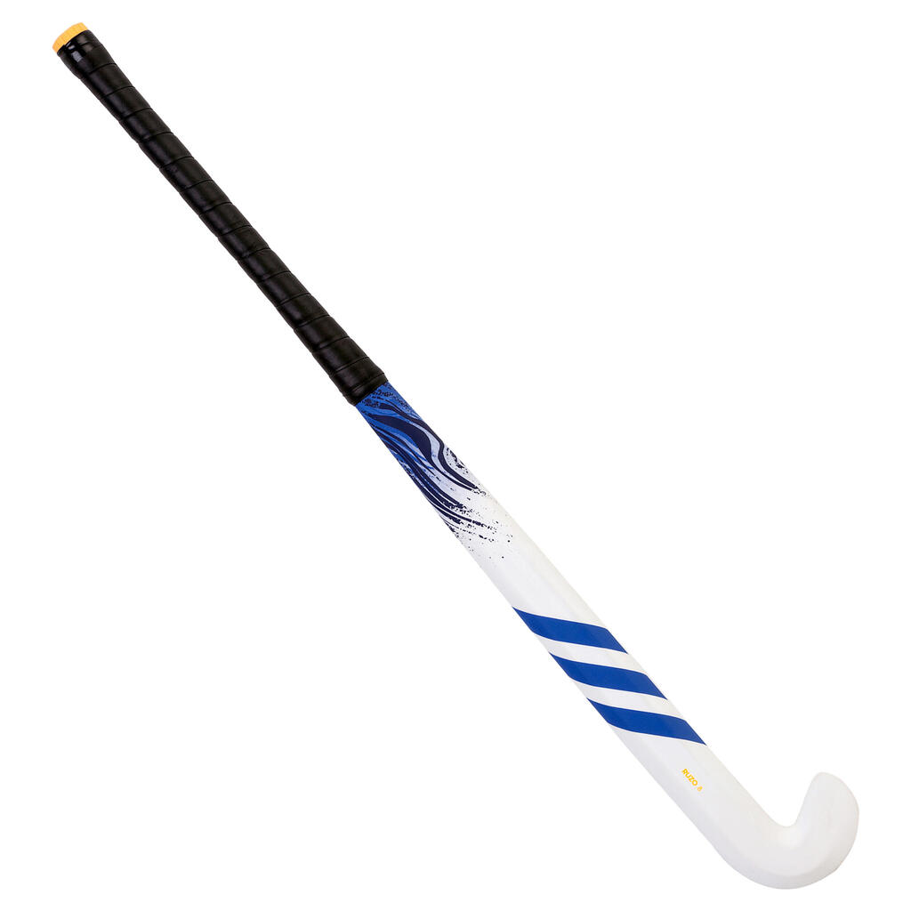 Teens' Fibreglass Low-Bow Hockey Stick Ruzo 8. - White/Mauve