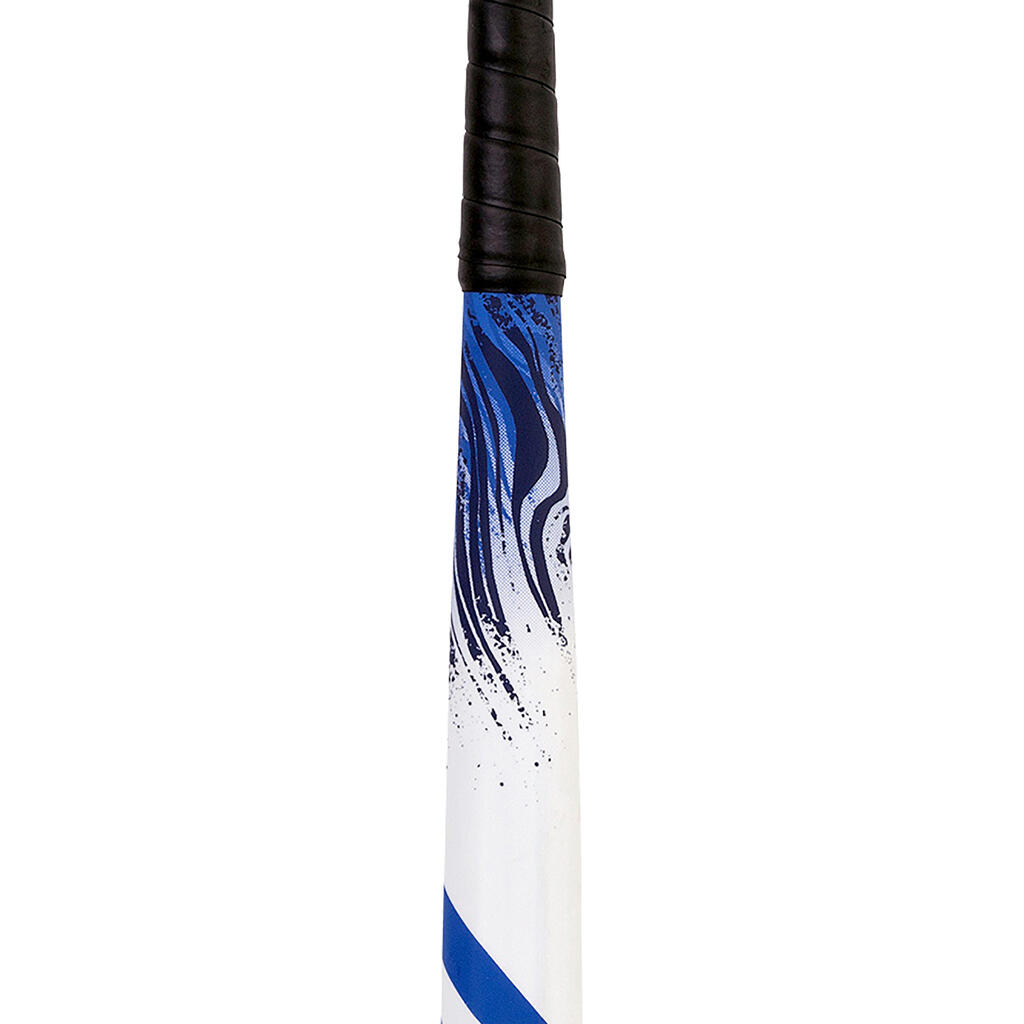 Teens' Fibreglass Low-Bow Hockey Stick Ruzo 8. - White/Mauve