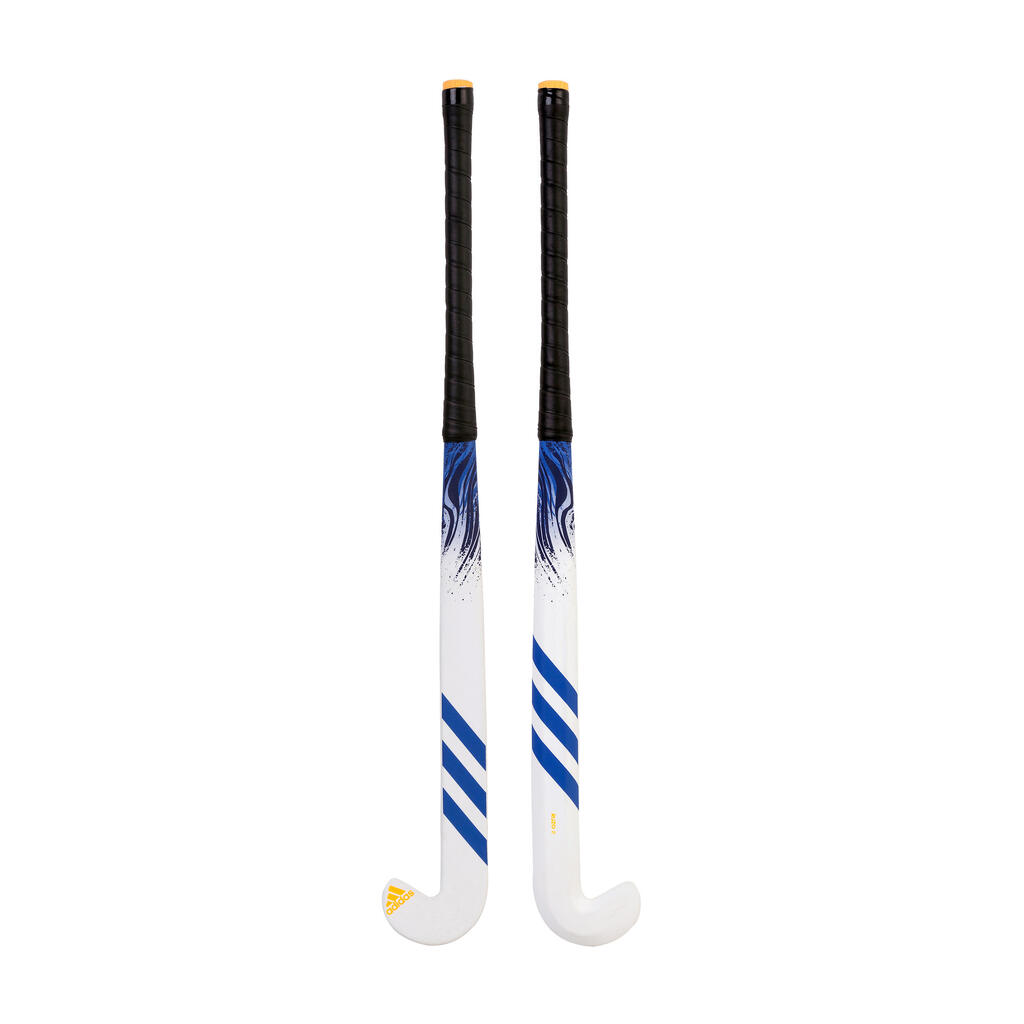 Teens' Fibreglass Low-Bow Hockey Stick Ruzo 8. - White/Mauve