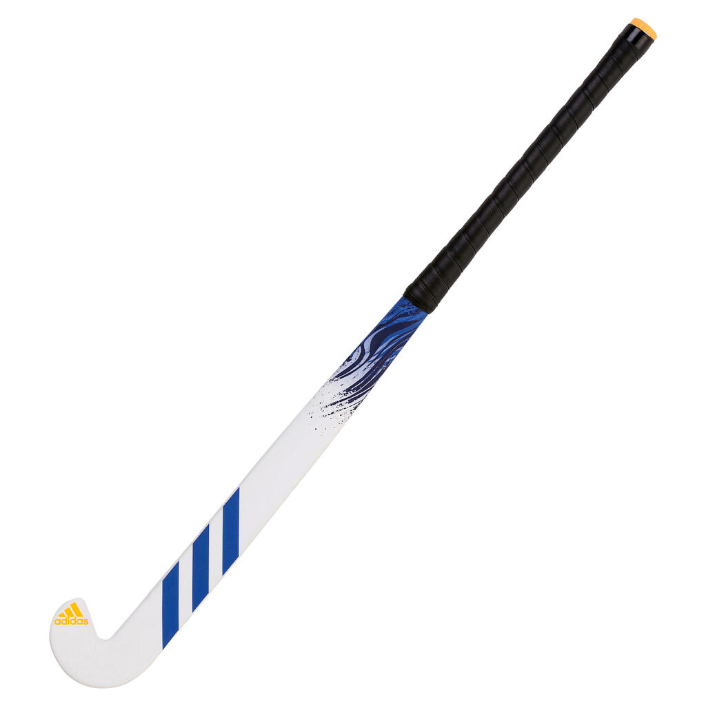 Teens' Fibreglass Low-Bow Hockey Stick Ruzo 8. - White/Mauve