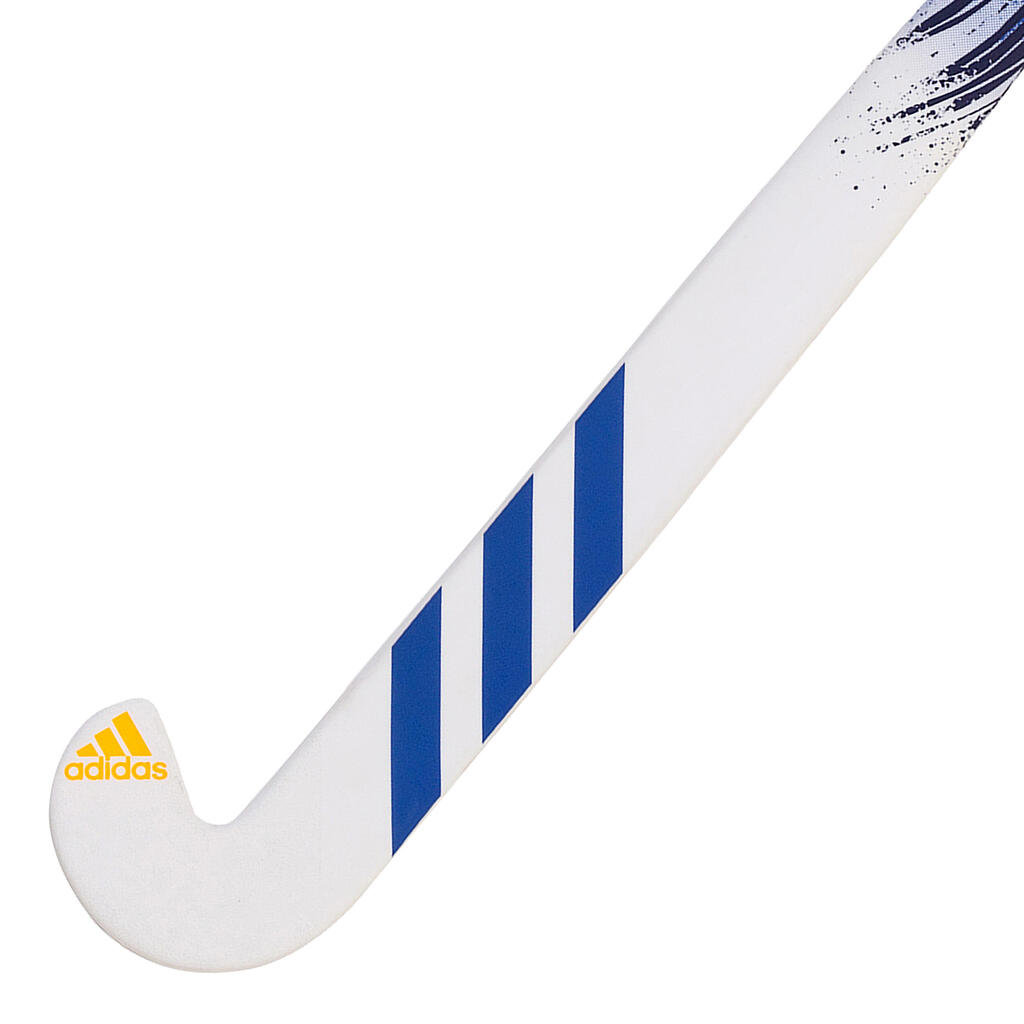 Teens' Fibreglass Low-Bow Hockey Stick Ruzo 8. - White/Mauve