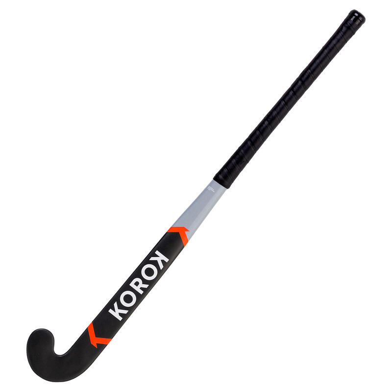 Stick de hockey ado fibre de verre mid bow FH500 gris rose