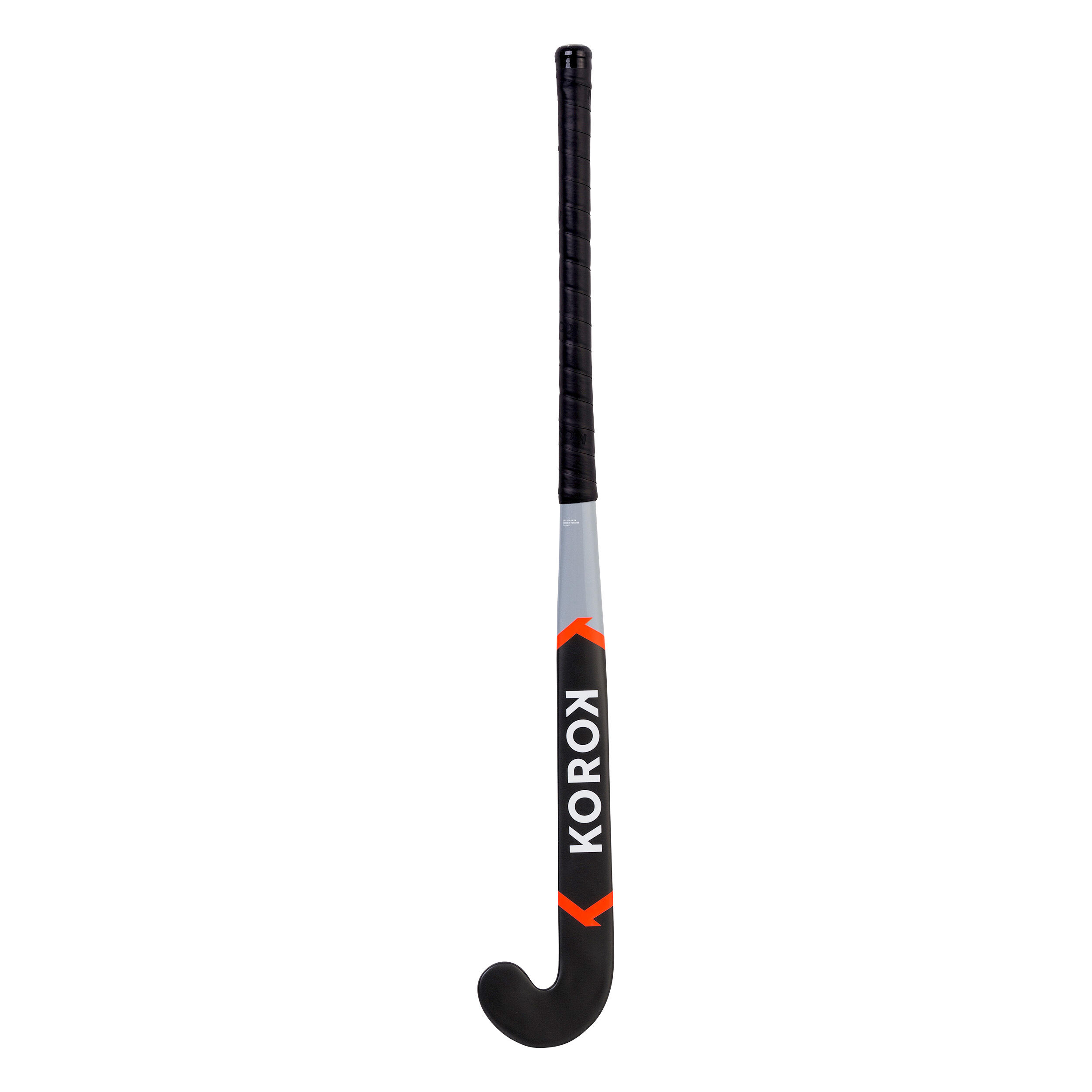 Kids' Fibreglass Mid Bow Field Hockey Stick FH500 - Grey/Pink 6/15